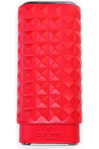 Colibri Quasar Kırmızı Üçlü Deri Puro Kılıfı