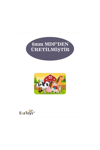 Ahşap Çocuk Puzzle 6 Parça-63