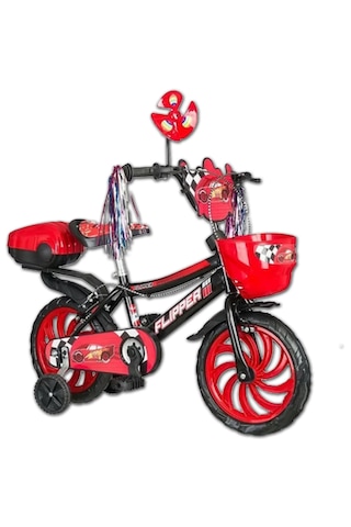 Flipper Kız Ve Erkek İçin 3-6 Yaş Arası Çocuk Bisikleti 15 Jant B Kırmızı