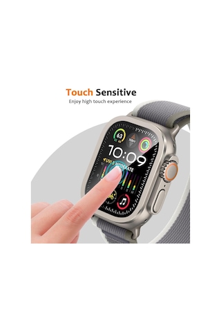 Apple Watch Uyumlu Ultra 1/2/3 49mm High Glass Kolay Cam Ekran Koruyucu