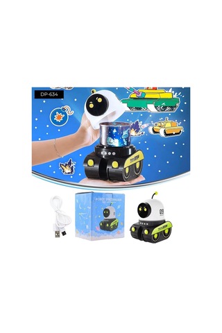 Dempower Robot Şeklinde Projektör Lamba Çok Renkli