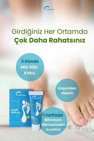 Valerian Ayak Bakım Seti 2'li
