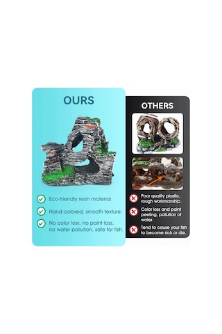 Mufunye 18 Adet Akvaryum Dekorasyonu: Sahte Su Bitkileri, Plastik Canlı Görünümlü, Renkli, Bakımı Kolay, Balık Tankı Süs Eşyası