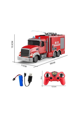 1:12 Uzaktan Kumandalı İtfaiye Kamyonu Çok Renkli