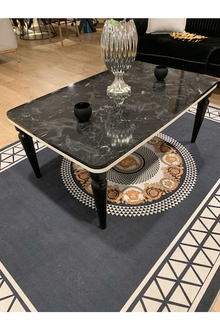 Akset Orta Sehpa Lüx Siyah Mermer