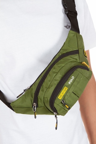 Newish Polo Unisex Haki Su Geçirmez Usb Ve Kulaklık Girişli Bel Ve Omuz Çanta Freebag Haki