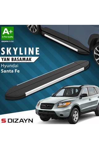 S-dizayn Hyundai Santa Fe Skyline Aluminyum Yan Basamak 163 Cm 2000-2006 A+ Kalite