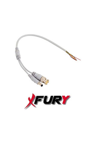 Fury 20 Adet A Kalite Kablolu Hazır Bnc + Dc Power Jack Kablolu Y Tipi Konnektör