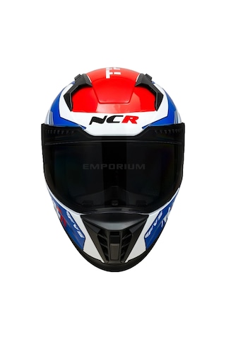 Ncr Stream Kırmızı Mavi Siyah Vizörlü Kapalı Kask Ece-06 Kırmızı - Mavi Kırmızı - Mavi