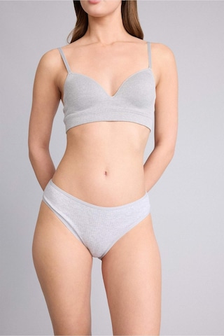 Defacto Ribana 3lü Brief Külot-fall İn Love D6398ax25augr93 Gri-gr93