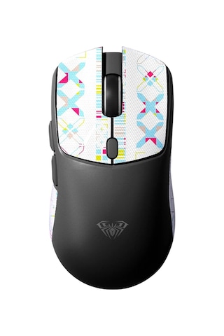 Aula Sc580x Lightweight Paw3311 Sensör 10000 Dpı 1000hz Kablolu Ve Kablosuz Gaming Oyuncu Mouse Siyah