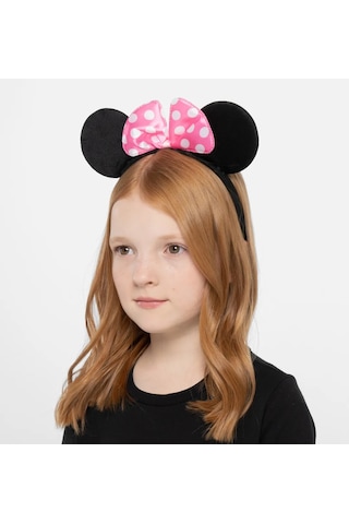 Pembe Fiyonklu Minnie Mouse Tacı Çok Renkli