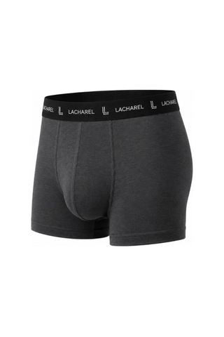 Veraura Lifestyle Erkek Likralı Pamuklu Nefes Alan Penye Boxer 3lü Paket - Füme
