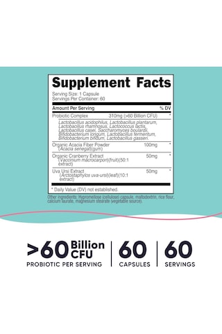 Nutricost Women Probiotic 60 Billion Cfu 60 Kapsül Orijinal Usa Menşeii Dmmedicineden