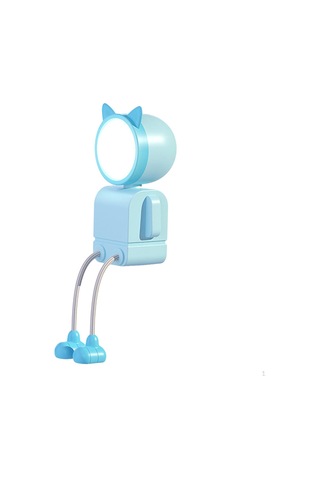 Işık, Başucu Lambası, Yumuşak, Sevimli Hayvan Gece Masası Çocuk Odası İçin Ortam Işığı, Hediye Mavi