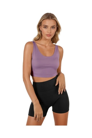 Terapi Men Lila Sırt Detaylı Kare Yaka Fitted/vücuda Oturan Spor Sütyeni LILA
