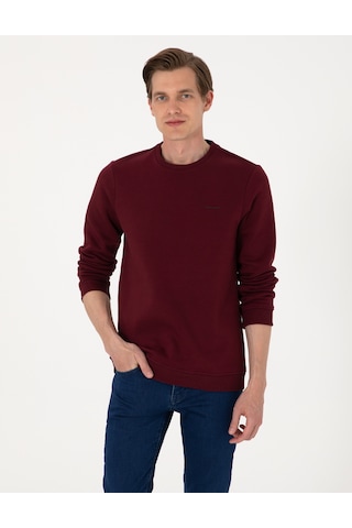 Pierre Cardin Erkek Bordo Sweatshirt 50315021-vr014 Bordo