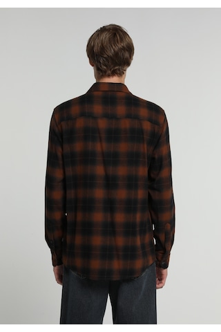 Colin's Colins Regular Fit Shirt Neck Ekoseli Erkek Turuncu Uzun Kol Gömlek Cl1081818 Q1.v1 Brc Kiremit