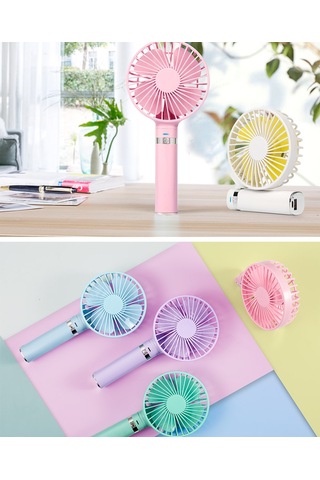 Springsun Taşınabilir Mini Usb Fan - 3 Hızlı Masaüstü Soğutucu, Ofis & Yatak Odası İçin