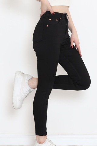 Mokashopin - Dar Paça Kot Pantolon Siyah1 - 10801.1431. 001