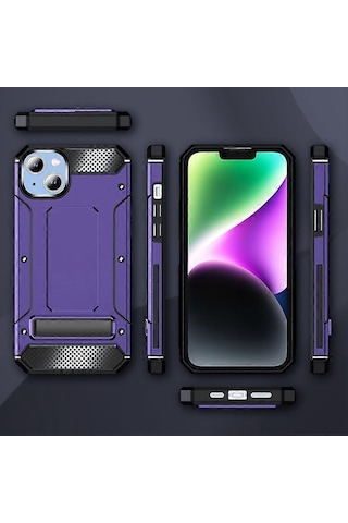 İphone Uyumlu 12 İçin Cep Telefonu Kılıfları Mat Tutucu Telefon Kılıfı Mor