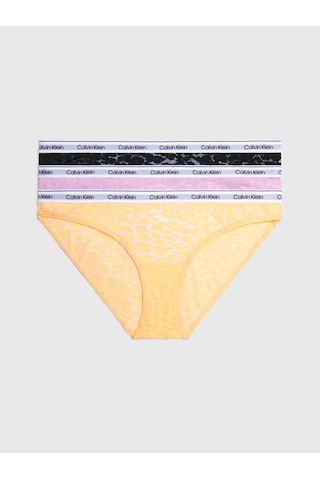 Calvin Klein Kadın Marka Logolu Elastik Bantlı Günlük Kullanıma Uygun Mor-siyah-turuncu Külot 000qd5069e Gp9