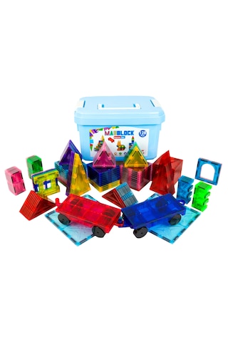 Magblock Manyetik Yapı Blokları - 128 Parça - Eğitici Oyuncak - Z
