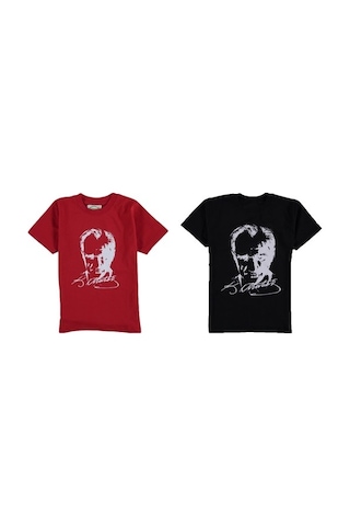 A.L.M Kids 23 Nisan Kız Çocuk Atatürk Imzalı Tişörtler (5-12 Yaş) 303547