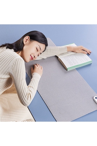 Isıtmalı Fare Altlığı Masa Gri