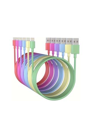 6 Adet 3/3/6/6/6/10ft Uzun Lightning Kabloları Hızlı Şarj Yüksek Hızlı Transfer Kablosu Distribütör Garantili