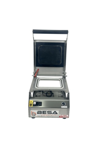 Besa Paslanmaz Tek Bölmeli Tabak Kapatma Makinesi Inox