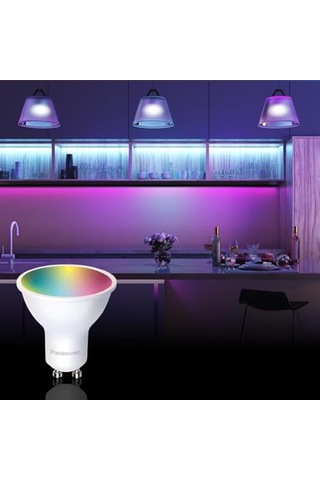 Panasonic Led Akıllı Bluetooth Wi-fi Rgb Gu10 Lamba 4w Çok Renkli