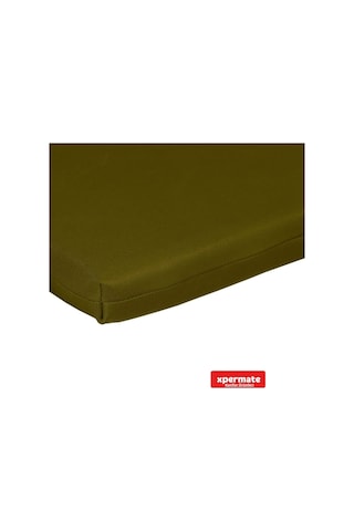 Xpermate Arkalıklı Fermuarlı 40 x 40 CM Sırtlıklı Sandalye Minderi Yeşil