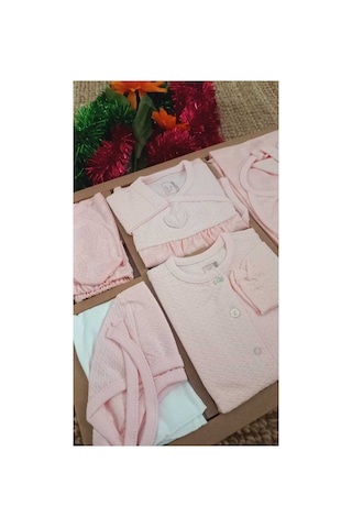Caramell Barbosa 10'lu Hastane Çıkışı Kız Bebek Şık Model Pembe