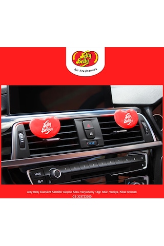 Jelly Belly Duovent Kalotifer Geçme Koku Verycherry 14gr. Muz, Vanilya, Kiraz Aromalı