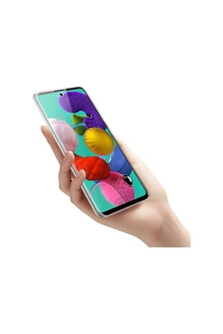 Samsung Uyumlu Galaxy A71 Kılıf Zore Enjoy Kapak Renksiz