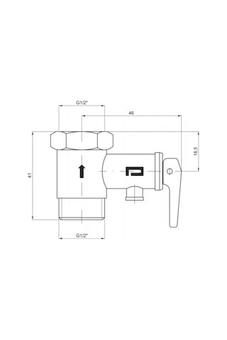 Elektrikli Termosifon Emniyet Ventili 9 Bar Pakkens 1/2 İnç Mand