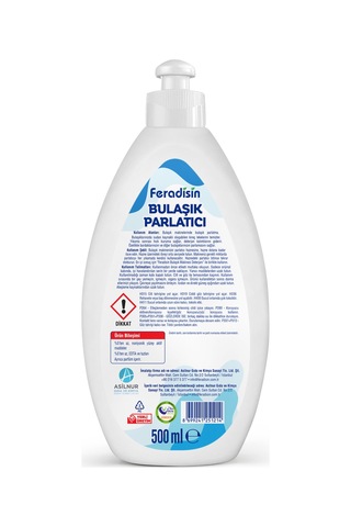 Bitki Özlü Doğal Bulaşık Makinesi Parlatıcı - Gimdes Helal Sertifikalı - 500 Ml