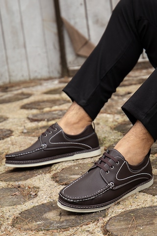 Daxtors D0607 Günlük Ortopedik Erkek Casual Ayakkabı Kahverengi