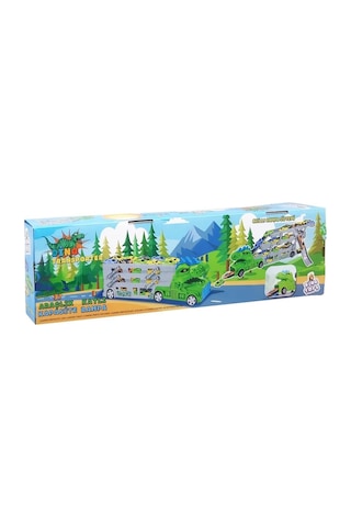 45 Cm 2 İn 1 Arabalı Dinazor Tır Yeşil