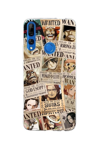 Honor 9x Uyumlu One Piece Gazete Tasarımlı Baskılı Silikon Kılıf