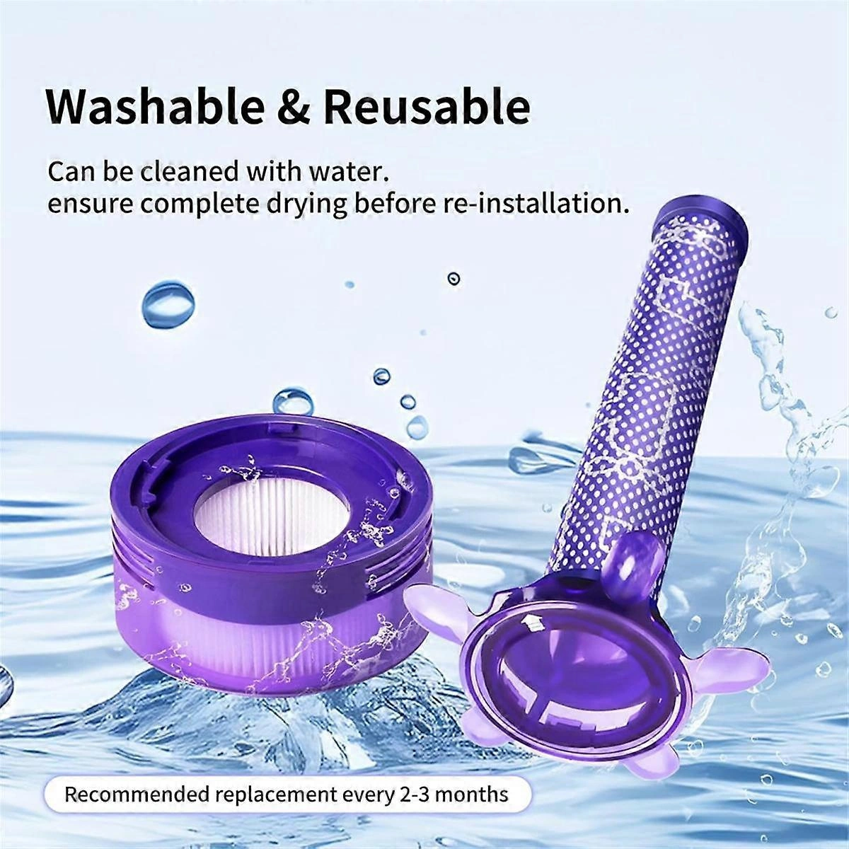 V8 Focus Yatak Kablosuz Süpürge İçin Vakum Filtresi Değişimi, Son Filtreler Ve Ön Filtreler, Parça N