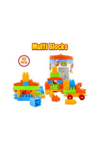 Dede - Multi Blocks 62 Parça Yapı Blokları Seti Eğitici Öğretici Oyuncak