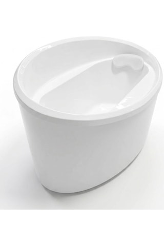 Panelduş - Line Os 100x170 Cm Oval Monoblok Beyaz Küvet - Opı86-