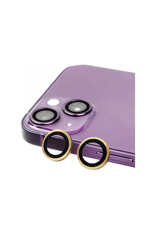 Cosmotex Newface Apple iPhone Uyumlu 15 Plus Raze Metal Kamera Lens - Sarı