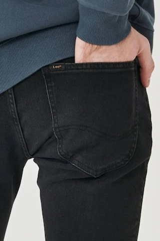 Lee Luke Slim Fit Düşük Bel Denim Esnek Jean Kot Pantolon Siyah