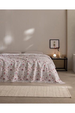 Madame Coco Bretagne Tek Kişilik Pamuklu Ecocell Baskılı Pike - Renkli 8684427203057 Çok Renkli