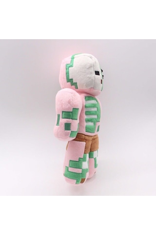 Minecraft Büyük Dev Zombi Robot Pembe İthal Premium Sevimli Karakter Oyuncak 35 Cm