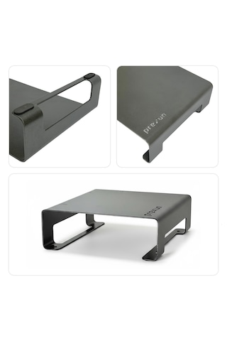 Prexua Riser Masaüstü Monitör Standı - Monitör Yükseltici - Small - Siyah - Rsr8023
