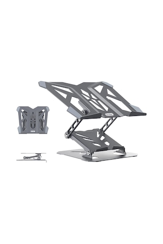 Go Des Gd-hd286 Katlanabilir Ayarlanabilir Laptop Ve Notebook Standı Gri